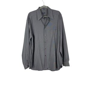 Ted Baker London Shirt Specialist Gray Button-Up Shirt Size 4